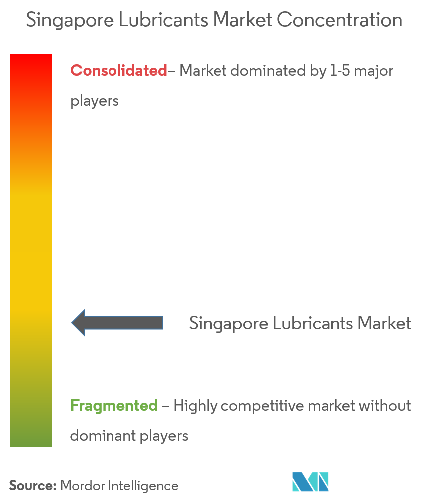 Singapore Lubricants Market - Market Concentration